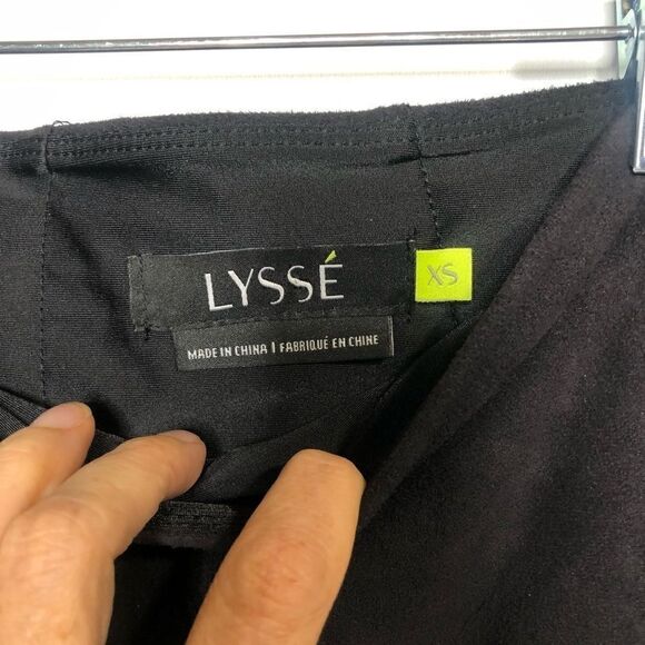 Lysse Black Faux Suede Feel Leggings Tummy Tuck - Picture 3 of 11